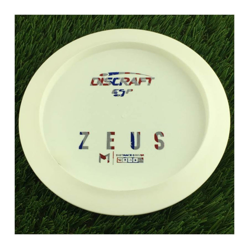 Discraft ESP Zeus with Dye Line Blank Top Bottom Stamp - 172g - Solid White