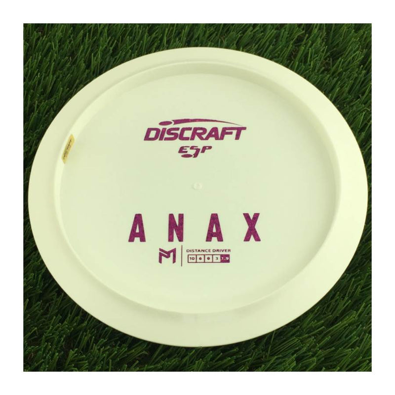 Discraft ESP Anax with Dye Line Blank Top Bottom Stamp - 172g - Solid White