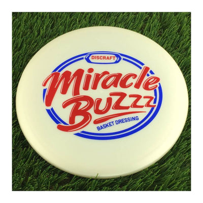 Discraft Big Z Collection Buzzz with Miracle Buzzz Basket Dressing Stamp - 176g - Solid Off White