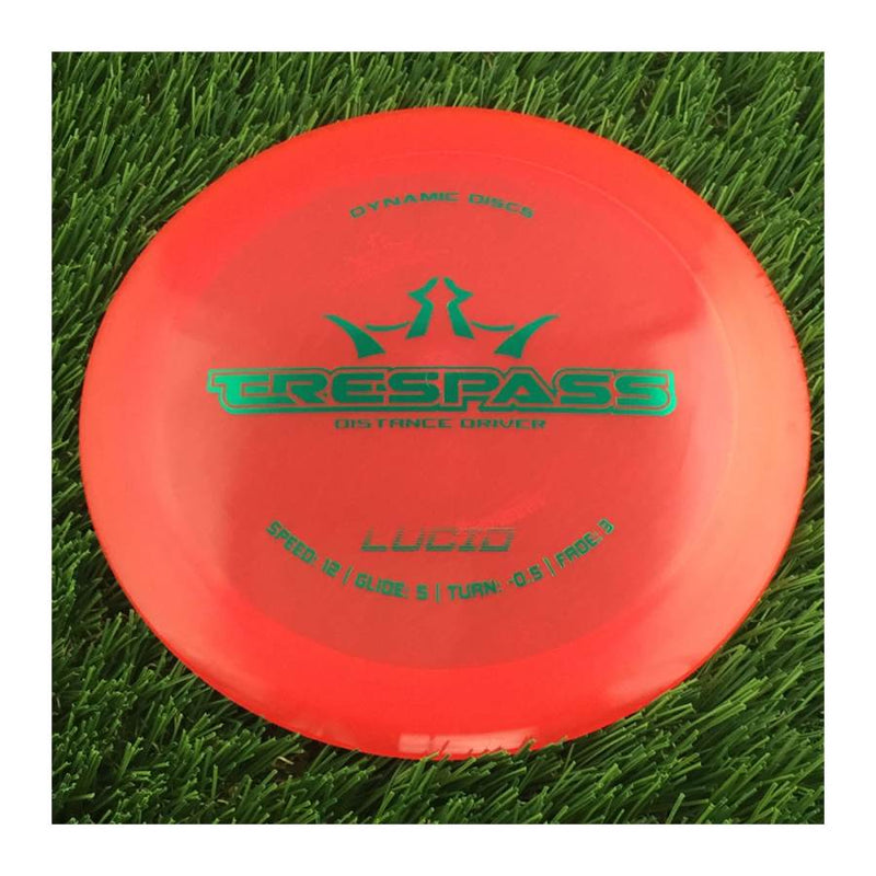 Dynamic Discs Lucid Trespass - 175g - Translucent Red