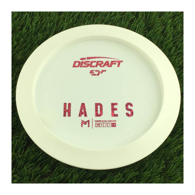 Discraft ESP Hades with Dye Line Blank Top Bottom Stamp - 169g - Solid White