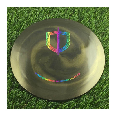Discmania Golden Swirl S-Line FD3 with 10 Year Anniversary Sword and Shield Stamp - 174g - Solid Gold