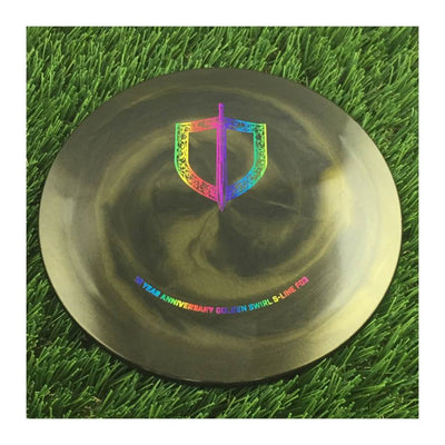 Discmania Golden Swirl S-Line FD3 with 10 Year Anniversary Sword and Shield Stamp - 173g - Solid Gold