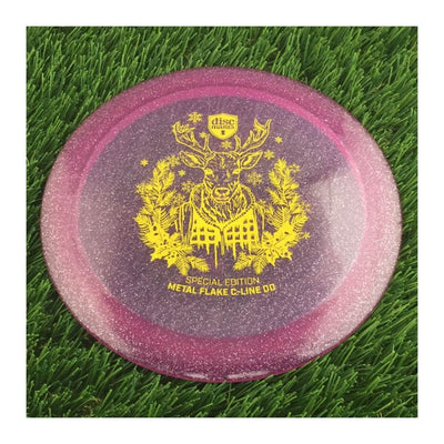 Discmania C-Line Metal Flake DD Reinvented with Holiday Reindeer Special Edition Stamp - 176g - Translucent Purple