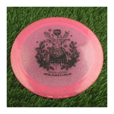 Discmania C-Line Metal Flake DD Reinvented with Holiday Reindeer Special Edition Stamp - 176g - Translucent Pink