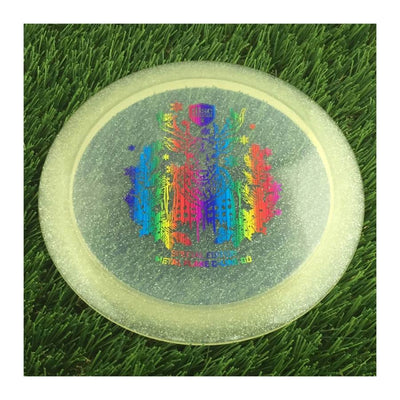 Discmania C-Line Metal Flake DD Reinvented with Holiday Reindeer Special Edition Stamp - 174g - Translucent Off Clear