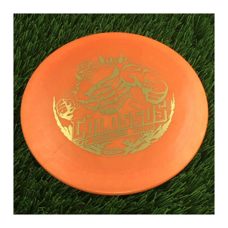 Innova Gstar Colossus with Stock Character Stamp - 168g - Solid Orange