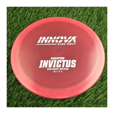 Innova Champion Invictus with Burst Logo Stock Stamp - 167g - Translucent Red