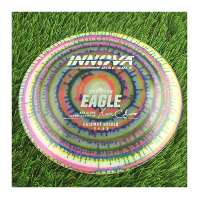Innova Champion I-Dye Eagle with Ken Climo 12x World Champion Burst Logo Stamp - 170g - Translucent Dyed