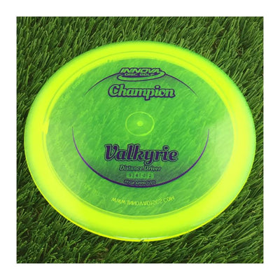 Innova Champion Valkyrie with Circle Fade Stock Stamp - 175g - Translucent Yellow
