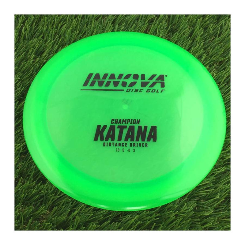 Innova Champion Katana with Burst Logo Stock Stamp - 171g - Translucent Green