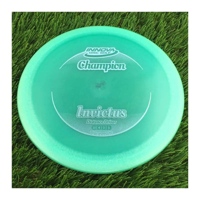 Innova Champion Invictus with Circle Fade Stock Stamp - 166g - Translucent Teal Green