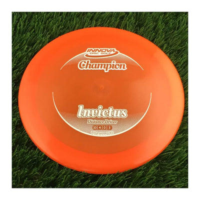 Innova Champion Invictus with Circle Fade Stock Stamp - 175g - Translucent Orange
