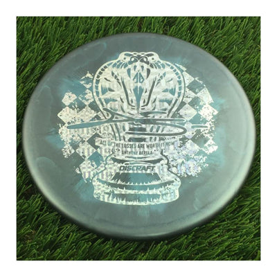 Discraft Titanium Color Shift Zone with Anthony Barela Chess.com Champion - "All Of The Losses Are Worth It Now" Stamp - 174g - Solid Bluish Grey