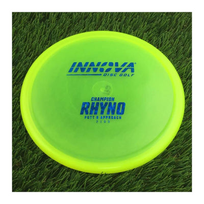 Innova Champion Rhyno with Burst Logo Stock Stamp - 172g - Translucent Yellow