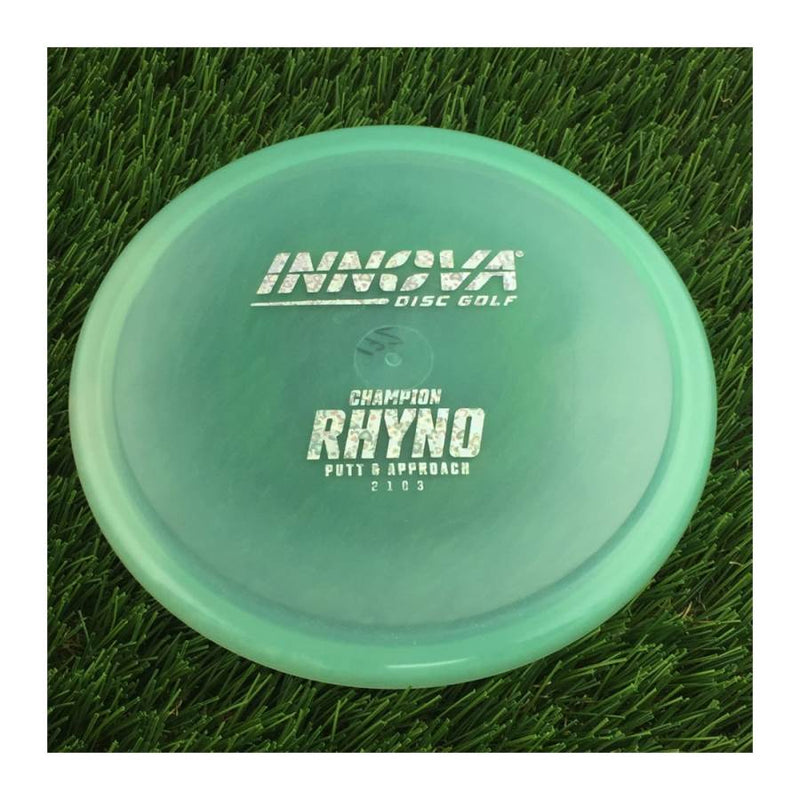 Innova Champion Rhyno with Burst Logo Stock Stamp - 172g - Translucent Light Blue