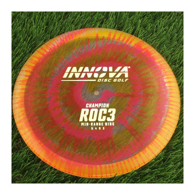Innova Champion I-Dye Roc3 with Burst Logo Stock Stamp - 176g - Translucent Dyed