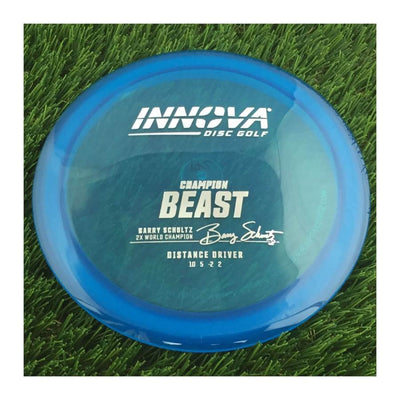 Innova Champion Beast with Burst Logo Barry Schultz 2X World Champion Stamp - 172g - Translucent Blue