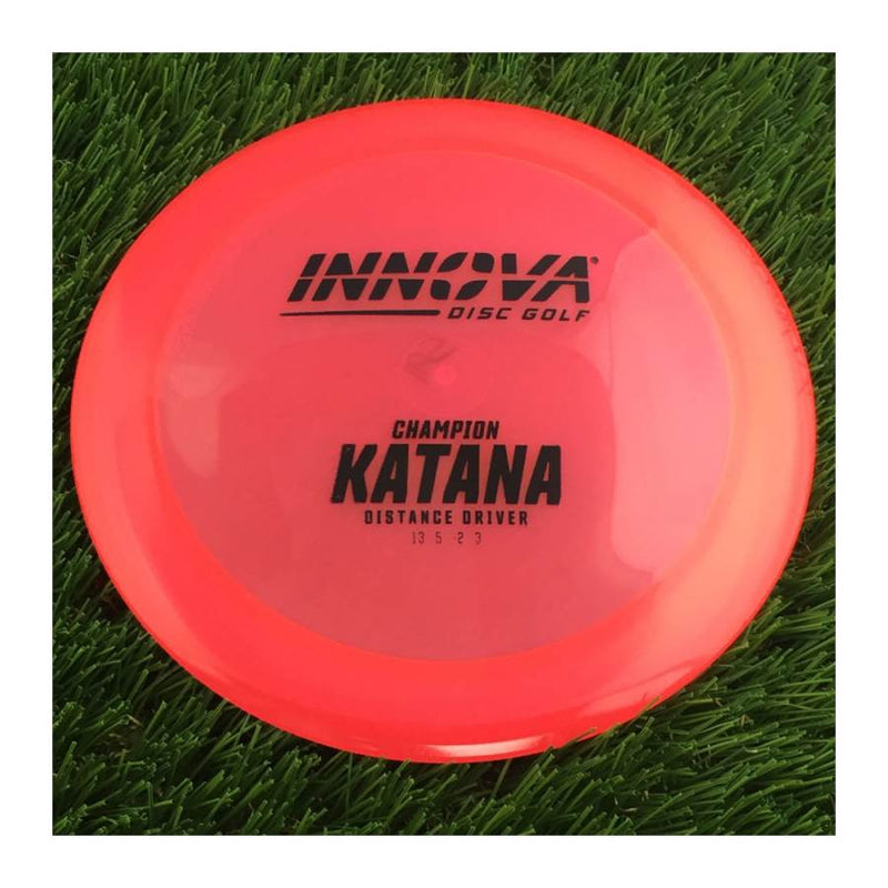Innova Champion Katana with Burst Logo Stock Stamp - 165g - Translucent Pink