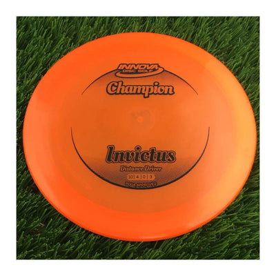 Innova Champion Invictus with Circle Fade Stock Stamp - 175g - Translucent Orange