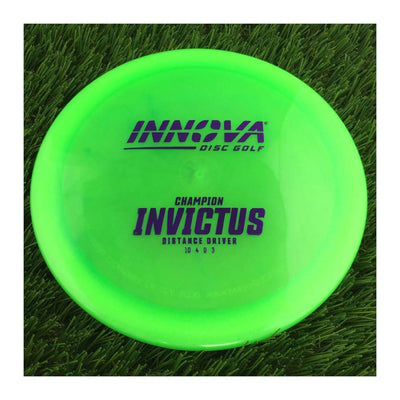 Innova Champion Invictus with Burst Logo Stock Stamp - 166g - Translucent Green
