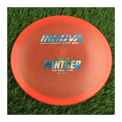 Innova Champion Panther with Burst Logo Stock Stamp - 170g - Translucent Red