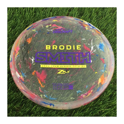 Discraft Jawbreaker Z FLX Zone OS with Brodie Smith 2024 Tour Series Stamp - 172g - Translucent Purple