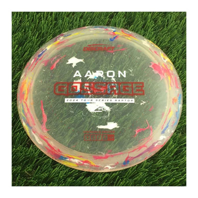 Discraft Jawbreaker Z FLX Raptor with Aaron Gossage 2024 Tour Series Stamp - 174g - Translucent Pink