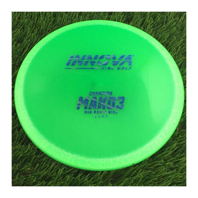 Innova Champion Mako3 with Burst Logo Stock Stamp - 136g - Translucent Green