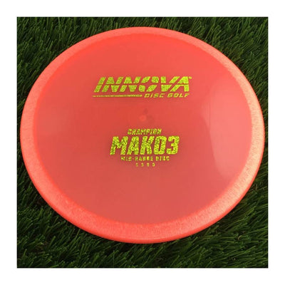 Innova Champion Mako3 with Burst Logo Stock Stamp - 139g - Translucent Pink