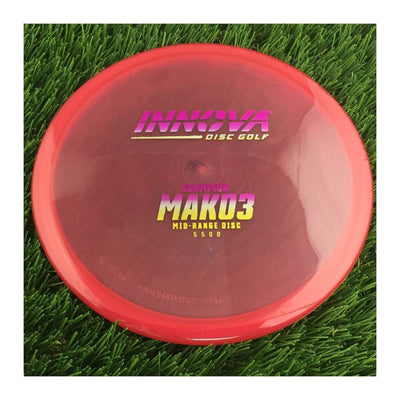 Innova Champion Mako3 with Burst Logo Stock Stamp - 180g - Translucent Red