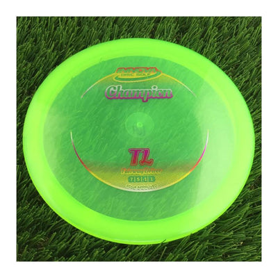 Innova Champion TL with Circle Fade Stock Stamp - 164g - Translucent Neon Green