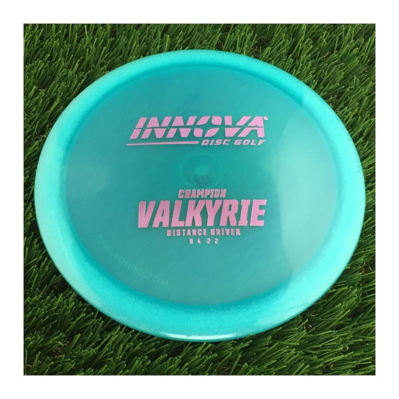 Innova Champion Valkyrie with Burst Logo Stock Stamp - 141g - Translucent Light Blue
