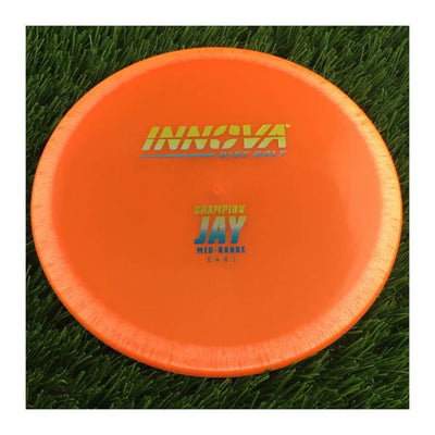 Innova Champion Jay with Burst Logo Stock Stamp - 151g - Translucent Orange