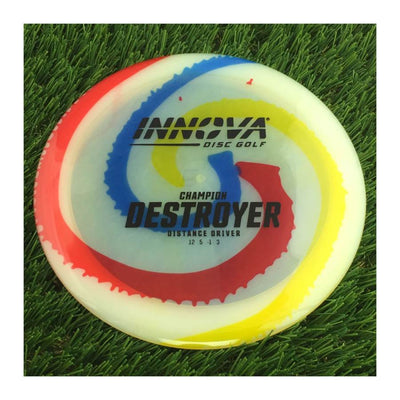 Innova Champion I-Dye Destroyer with Burst Logo Stock Stamp - 171g - Translucent Dyed