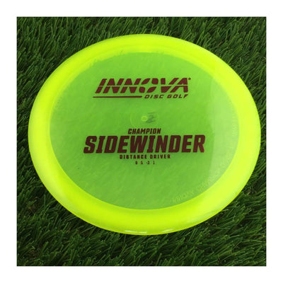 Innova Champion Sidewinder with Burst Logo Stock Stamp - 149g - Translucent Yellow