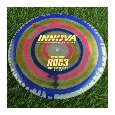 Innova Champion I-Dye Roc3 with Burst Logo Stock Stamp - 180g - Translucent Dyed
