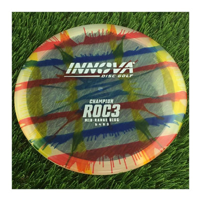 Innova Champion I-Dye Roc3 with Burst Logo Stock Stamp - 176g - Translucent Dyed