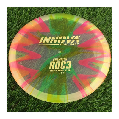 Innova Champion I-Dye Roc3 with Burst Logo Stock Stamp - 175g - Translucent Dyed