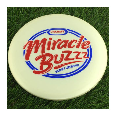 Discraft Big Z Collection Buzzz with Miracle Buzzz Basket Dressing Stamp - 180g - Solid Off White