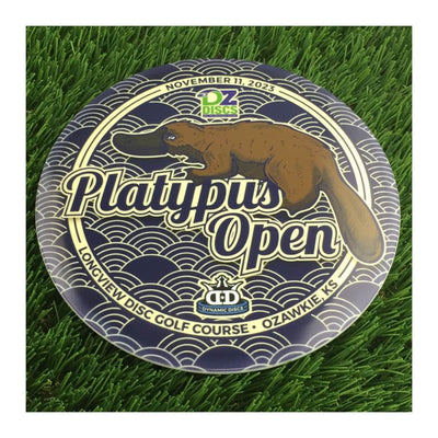 Dynamic Discs Fuzion Felon with Platypus Open 2023 Tournament DyeMax Stamp - 174g - Solid Dyed