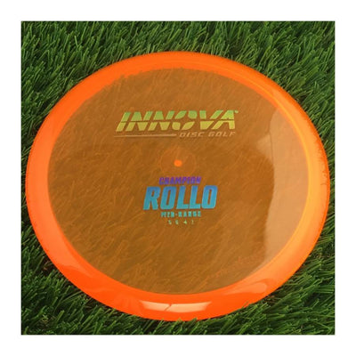 Innova Champion Rollo with Burst Logo Stock Stamp - 168g - Translucent Orange