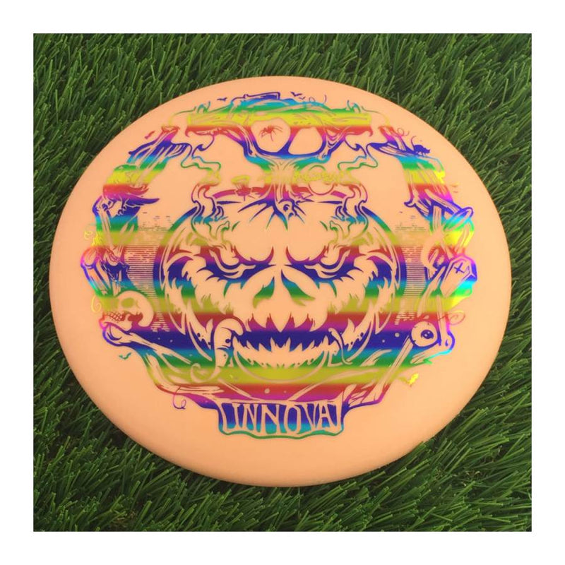 Innova DX Color Glow Aviar Putter with 2022 XXL Pumpkin 26th Edition Stamp - 175g - Solid Orange