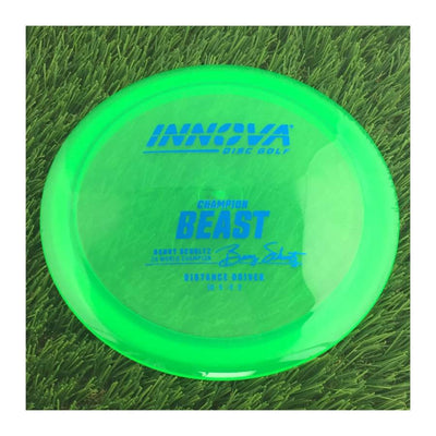 Innova Champion Beast with Burst Logo Barry Schultz 2X World Champion Stamp - 171g - Translucent Green