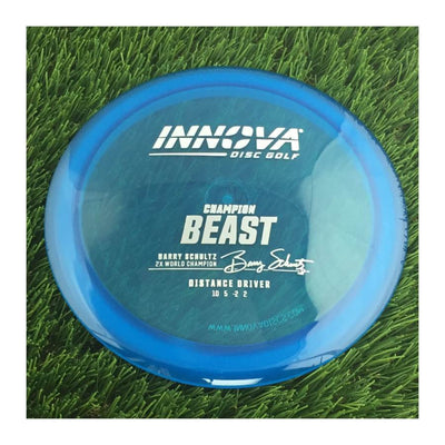 Innova Champion Beast with Burst Logo Barry Schultz 2X World Champion Stamp - 172g - Translucent Blue