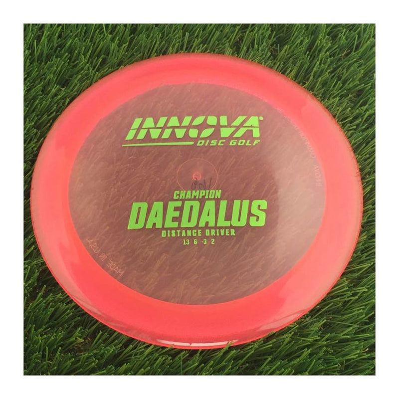Innova Champion Daedalus with Burst Logo Stock Stamp - 168g - Translucent Pink