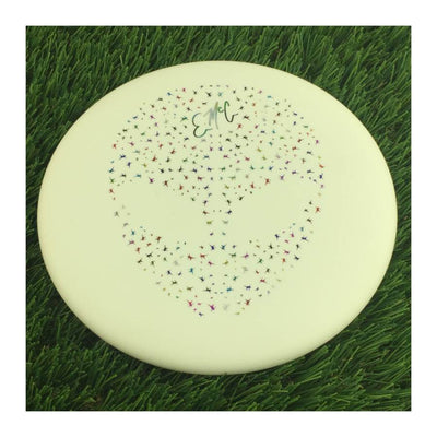 Dynamic Discs Classic Blend Moonshine Glow EMAC Judge with Emac Signature UFO Head Stamp - 176g - Solid White