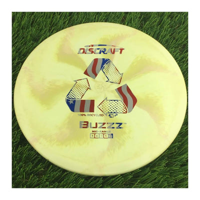 Discraft Recycled ESP Buzzz with 100% Recycled ESP Stock Stamp - 174g - Solid Off Yellow