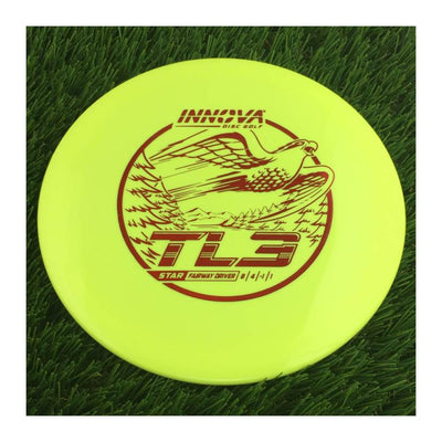 Innova Star TL3 with Burst Logo Stock Stamp - 168g - Solid Lime Yellow