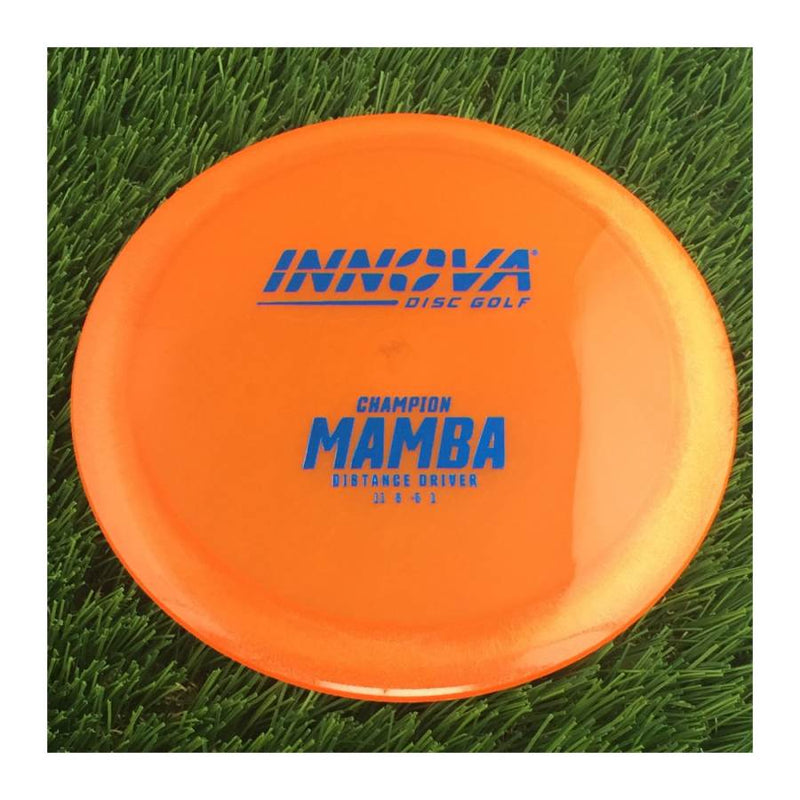 Innova Champion Mamba with Burst Logo Stock Stamp - 144g - Translucent Orange